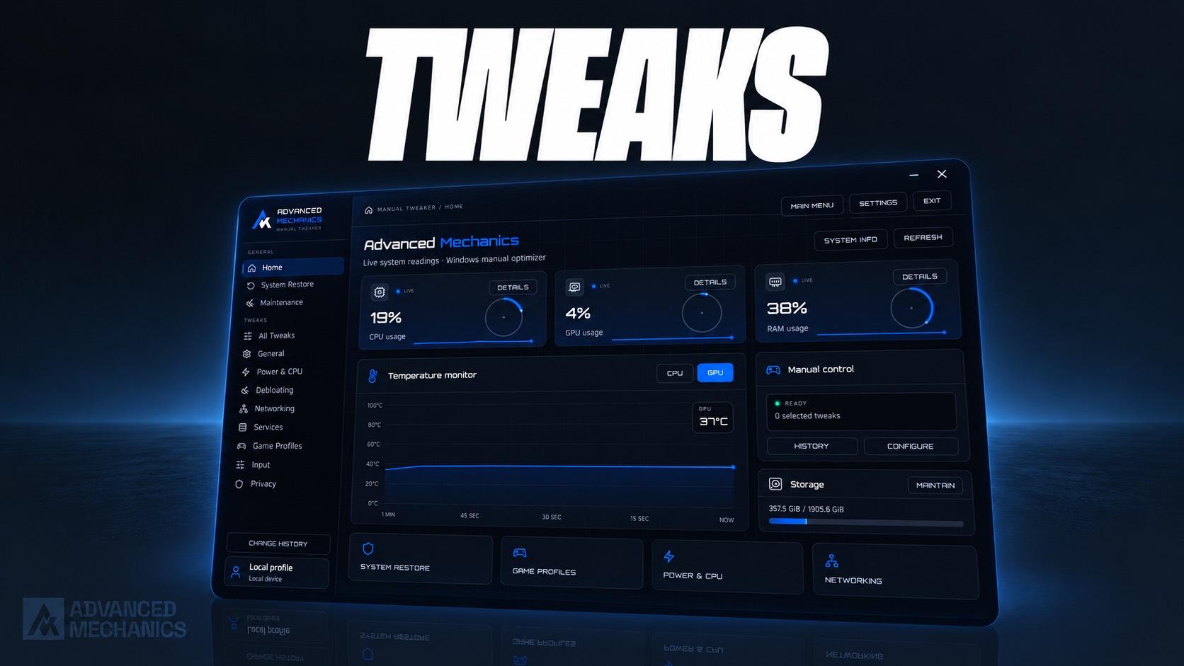 Tweaks product artwork