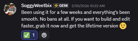 Discord vouch left 5